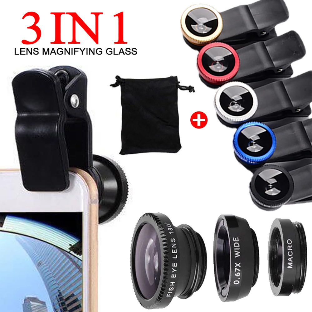 Photography Xiaomi - Universele 3-in-1 fisheye lens groothoek macro