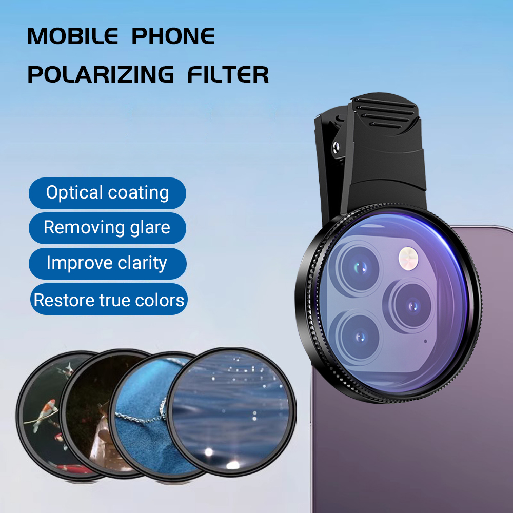 Photography Xiaomi - 52MM mobiele telefoonlens Universele polarisatorkamera met