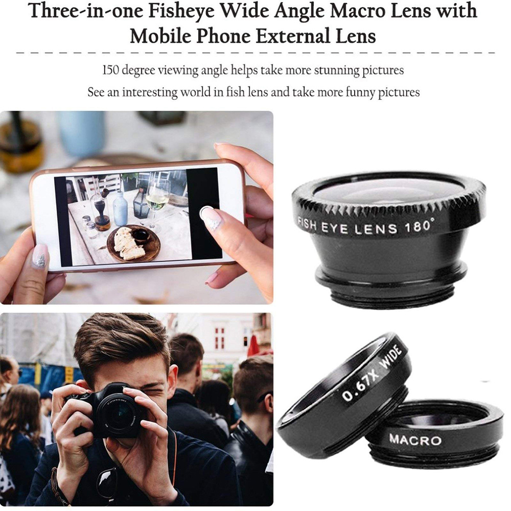 Universele 3-in-1 fisheye lens - Photography Xiaomi recensie en prijs