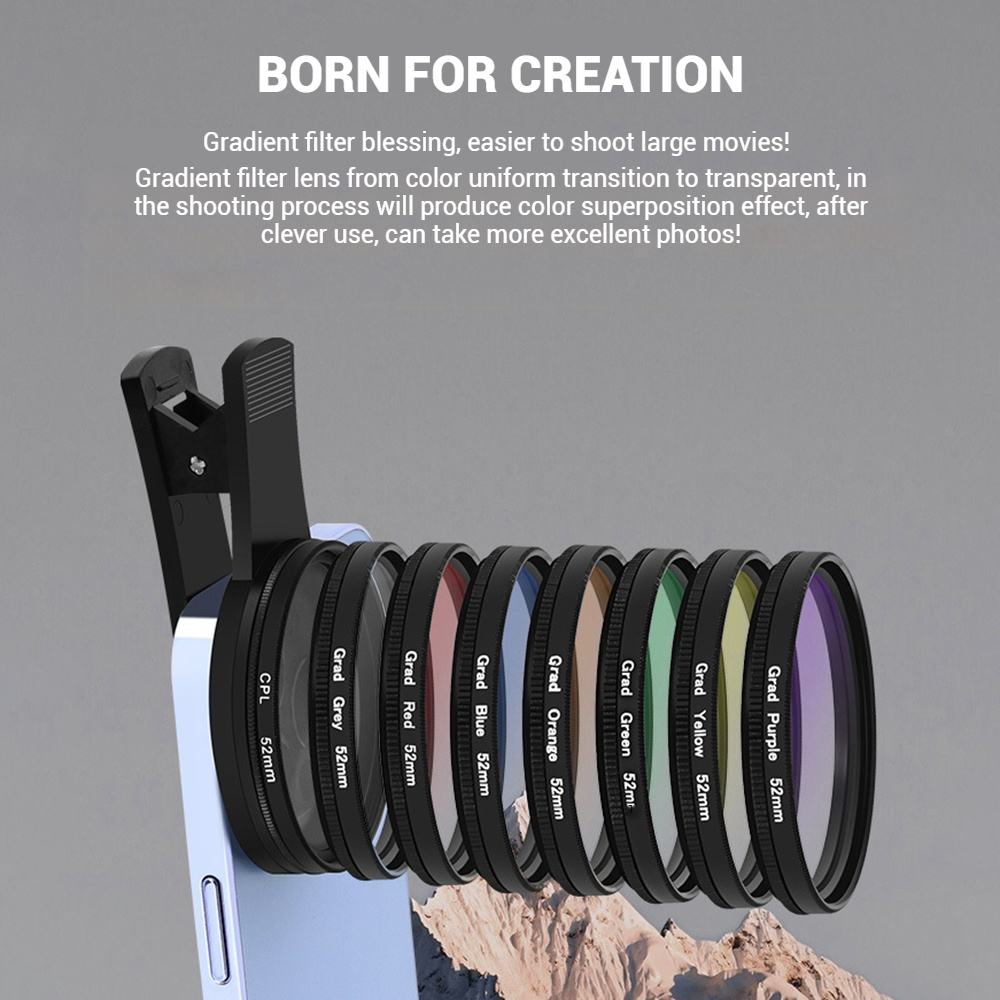 52MM mobiele telefoonlens Univ - Photography Xiaomi recensie en prijs