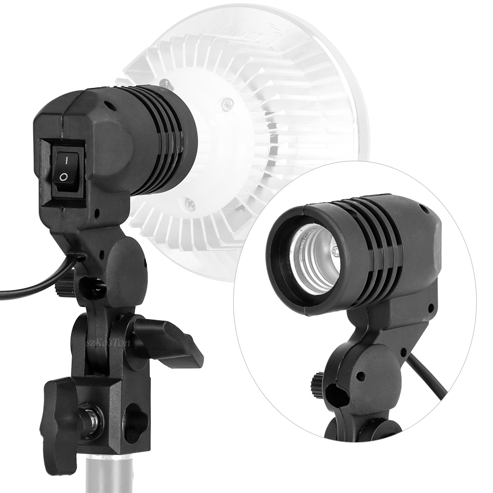 Enkele kop lamphouder E27-fitt - Photography Umbrella Lighting Kit recensie en prijs